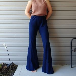 Earthbound Knit Flare Pants, high waist, small